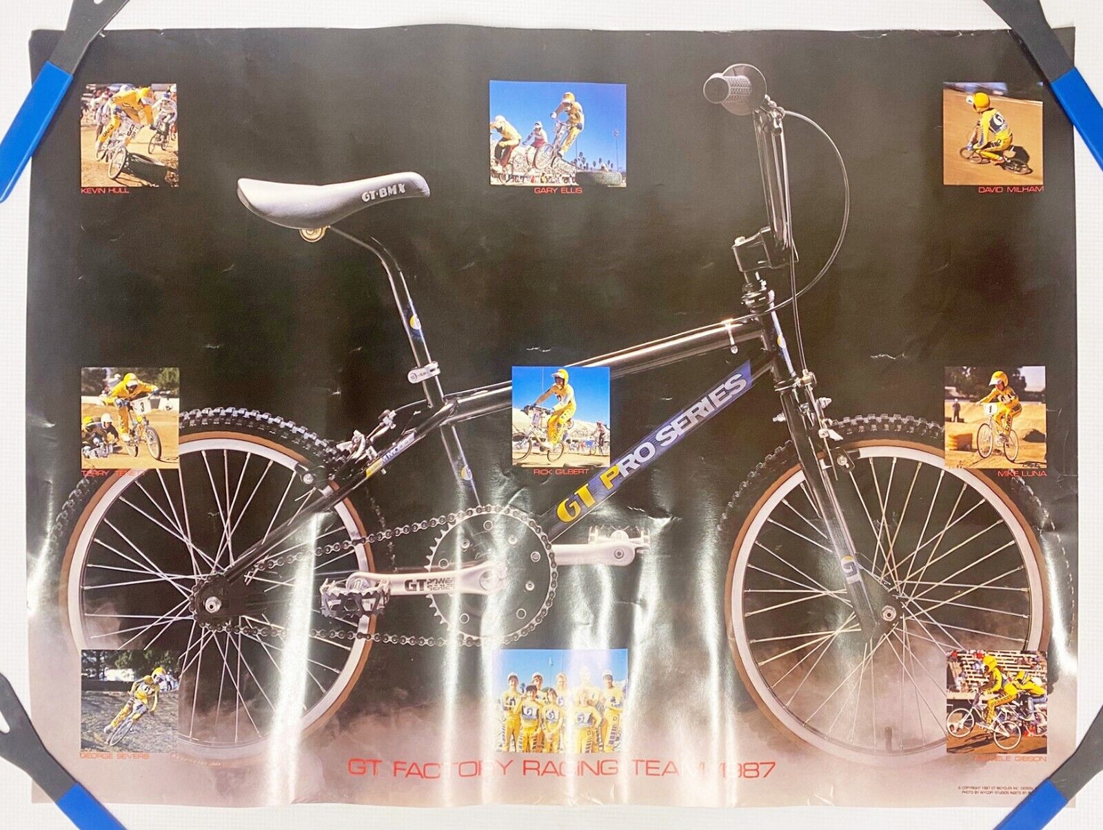 Old School BMX GT Pro Series 1987 Factory Team / Freestyle Double Sided Poster