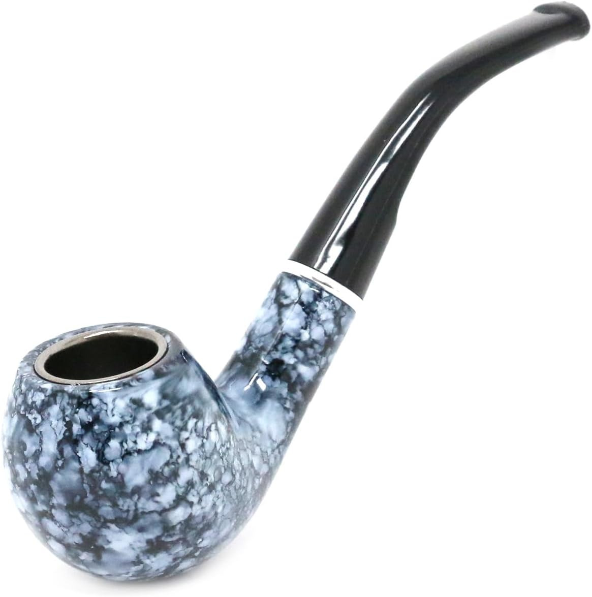 Marbleized Tobacco Durable Pipe, Perfect for Tobacco and for Props.