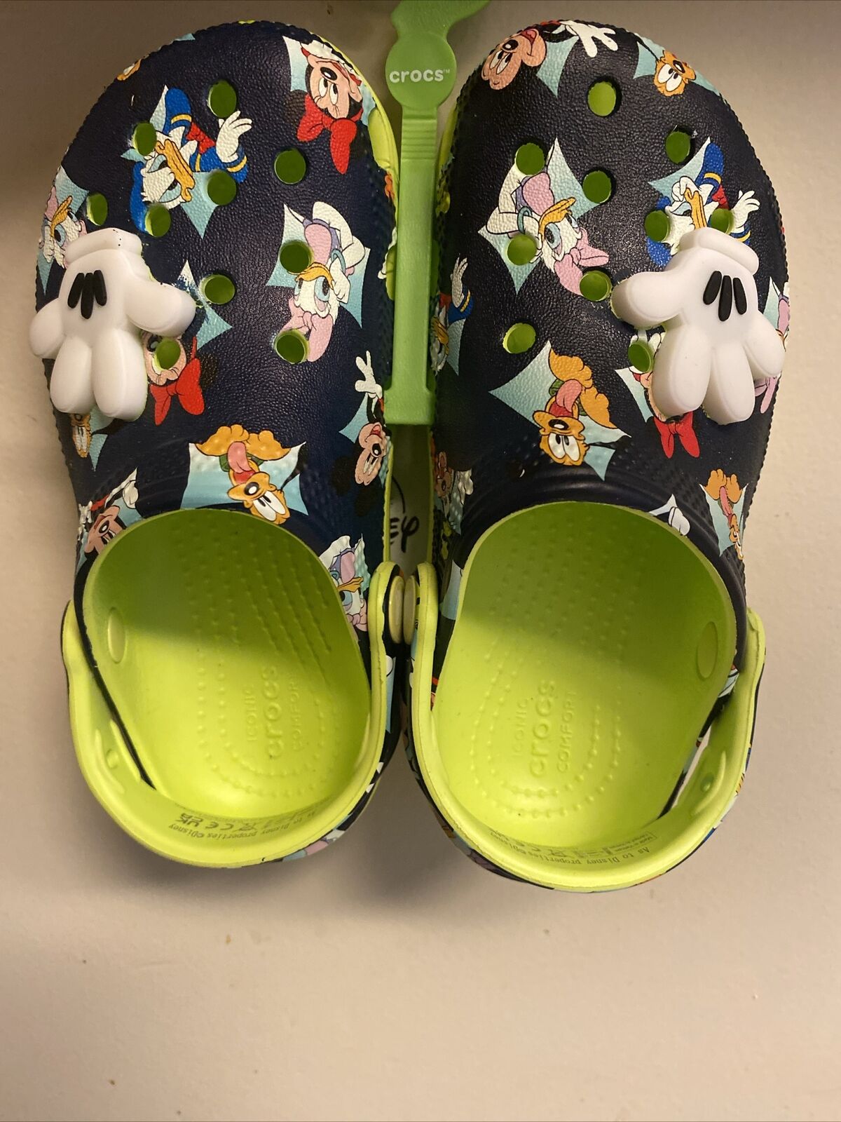Disney Mickey Mouse and Friends Crocs Clogs Kids Child Size 11 *LIGHT UP* New