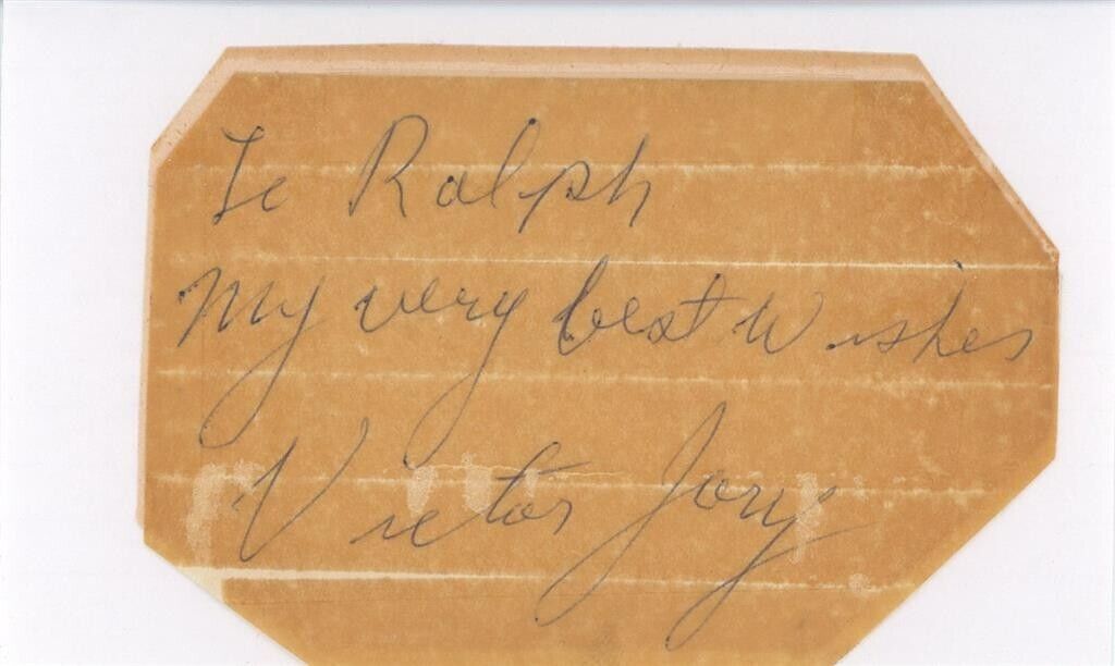 Victor Jory- Vintage Clipped Signature