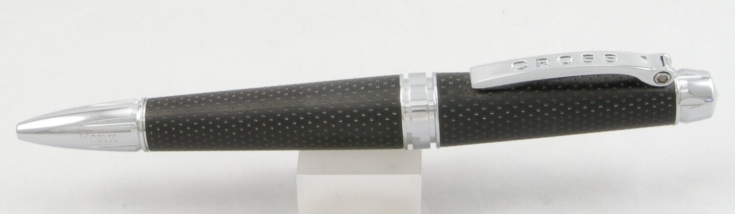 Cross C-Series Carbon Black & Chrome Selectpoint Rollerball Pen - New In Box