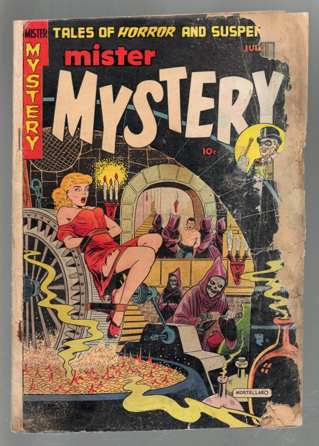 Mister Mystery #6 1952 FR 1.0 Torture Rack Cover Pre Code Horror