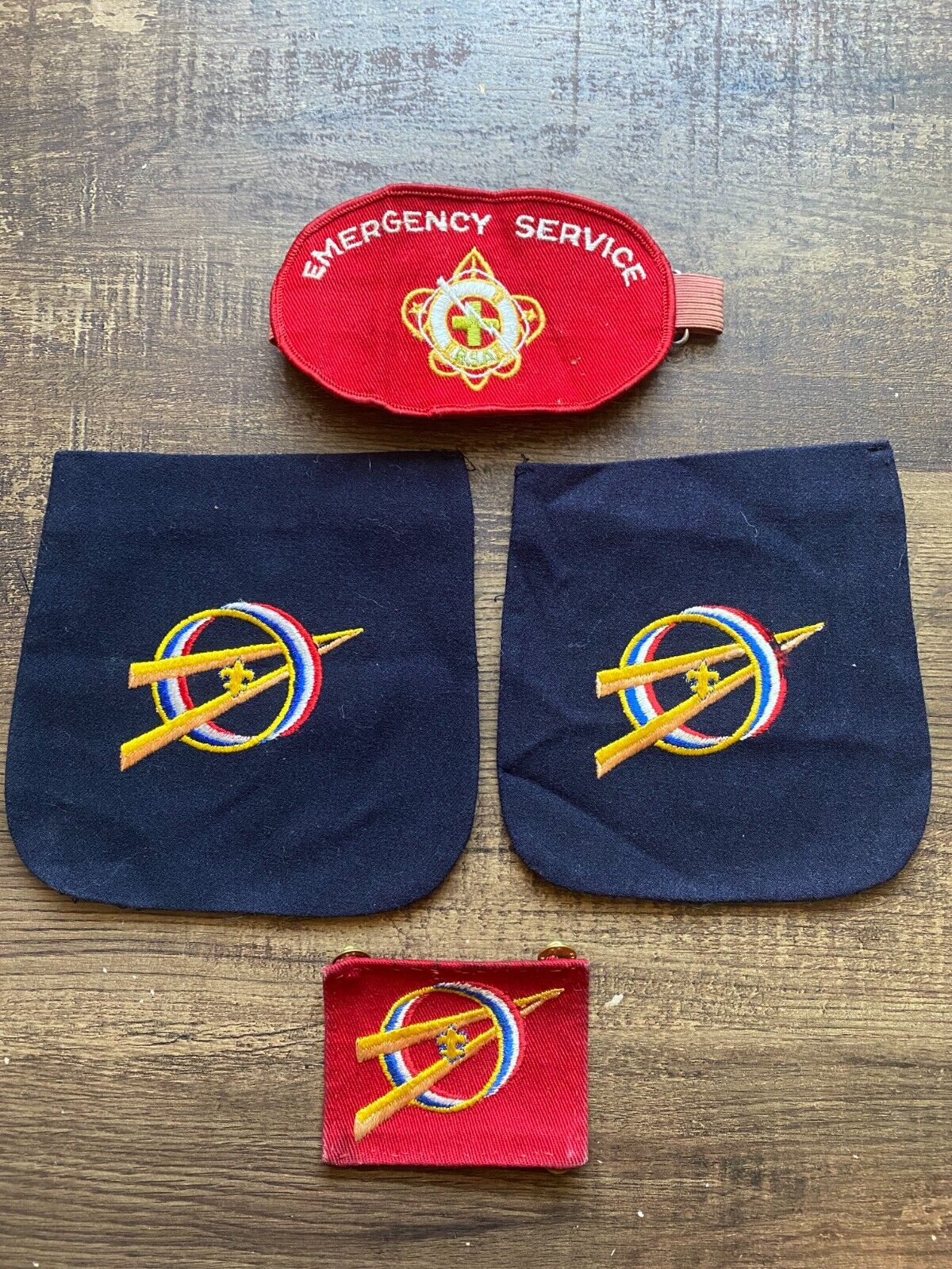 Boy Scouts of America Emergency Service Armband - BSA & Explorer Emblem Patches