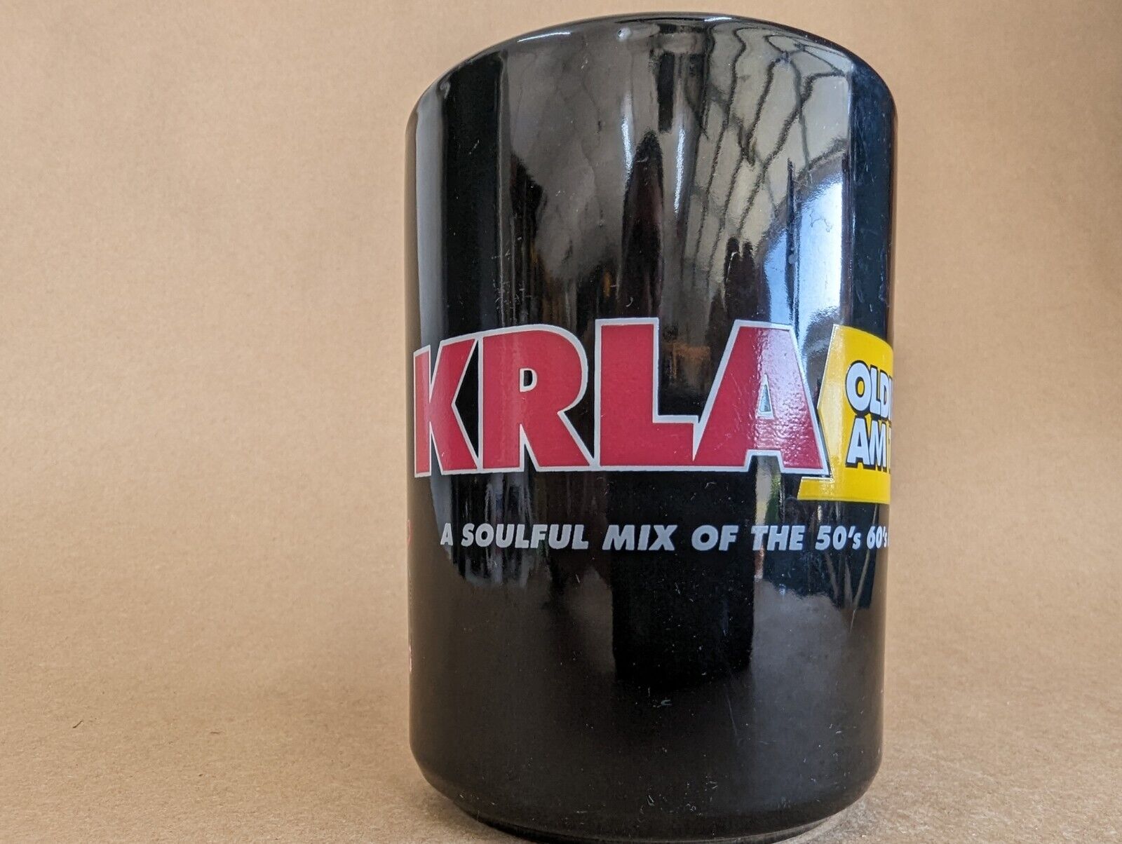 Vintage KRLA 1110 AM OLDIES Ceramic Mug  Radio Los Angeles 