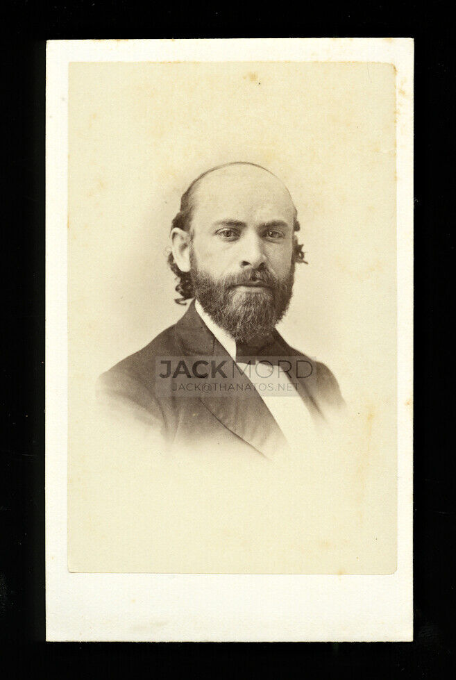 RARE 1860s CDV PHOTO EBEN TOURJEE AMERICAN MUSICIAN & TEACHER