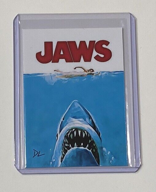 Jaws The Movie Limited Edition Artist Signed Movie Poster Trading Card 7/10