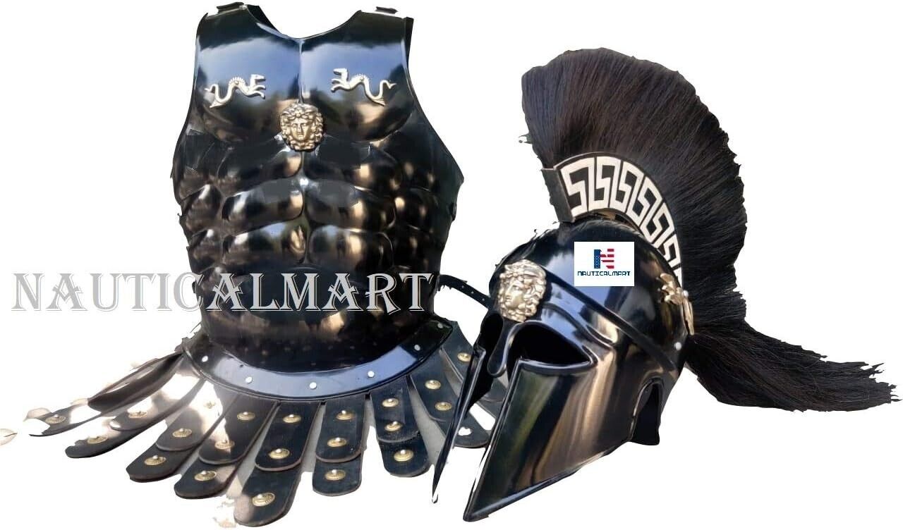 NauticalMart Greek Royal Muscle Armor Cuirass with Corinthian Helmet