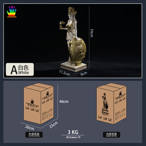 JacksDo Studio Saint Seiya Athena Resin Statue Figure Model Scene Base Toy Gift