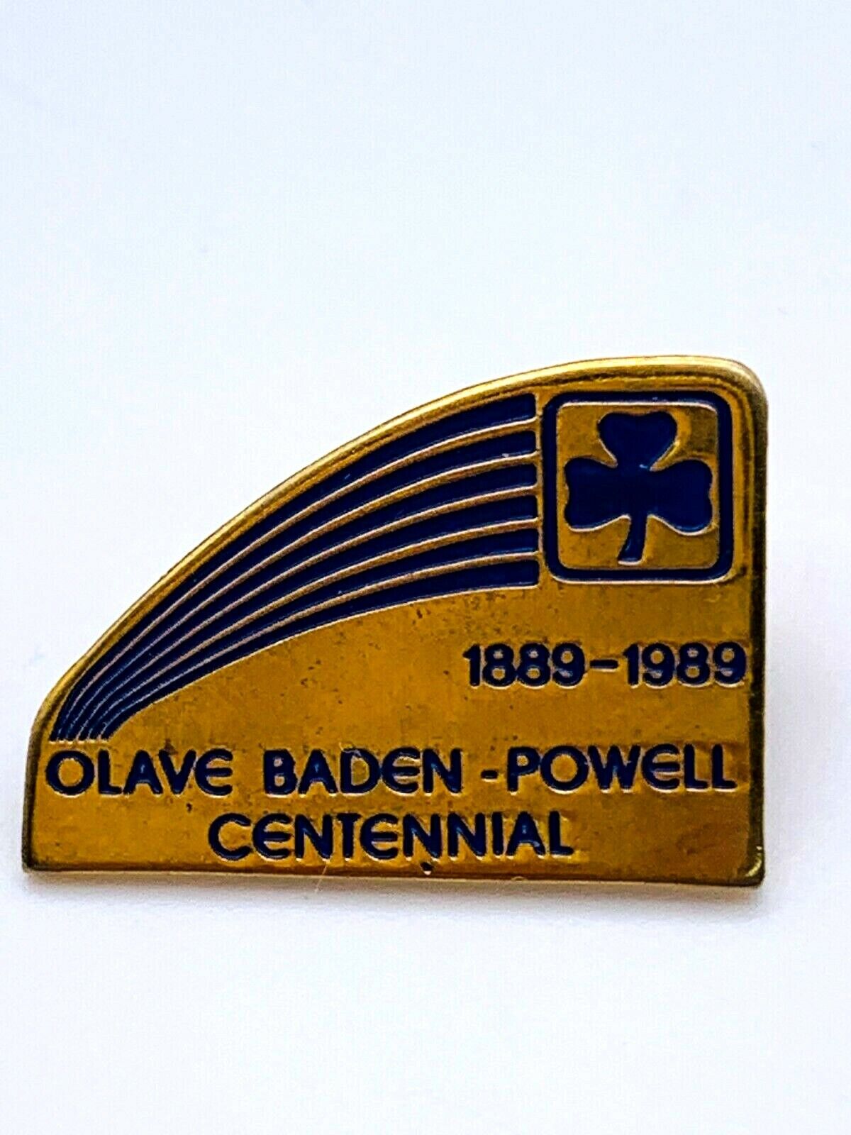 Olave Baden Powell Centennial Gold Pin 3/4\