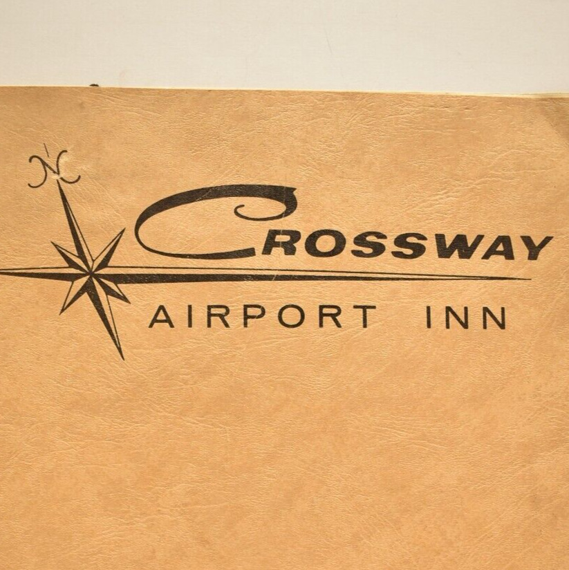 1950s Crossway Airport Inn Global Room Restaurant Menu Ditmars Flushing New York