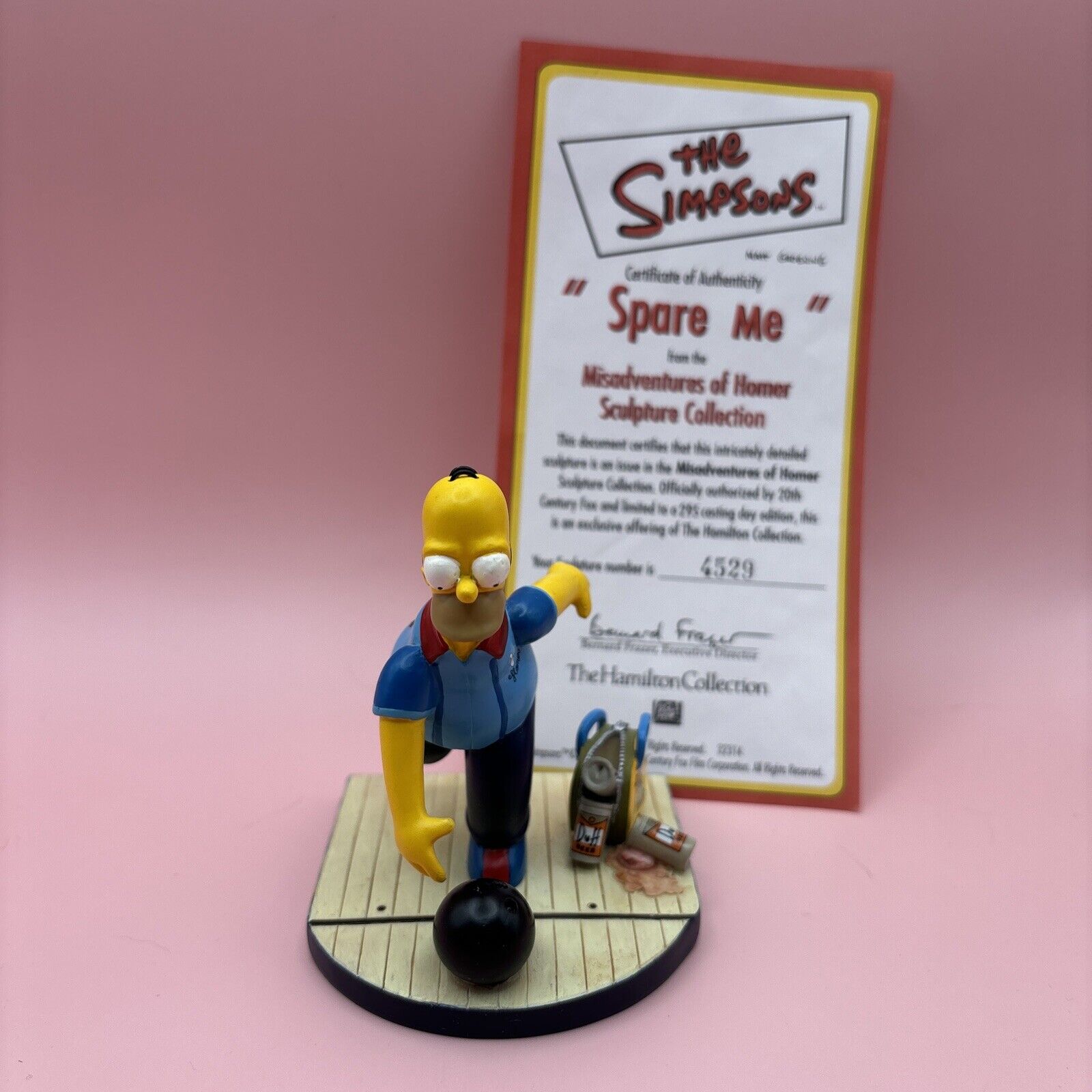 The Simpsons, Misadventures of Homer: “Spare me” Hamilton Collection COA