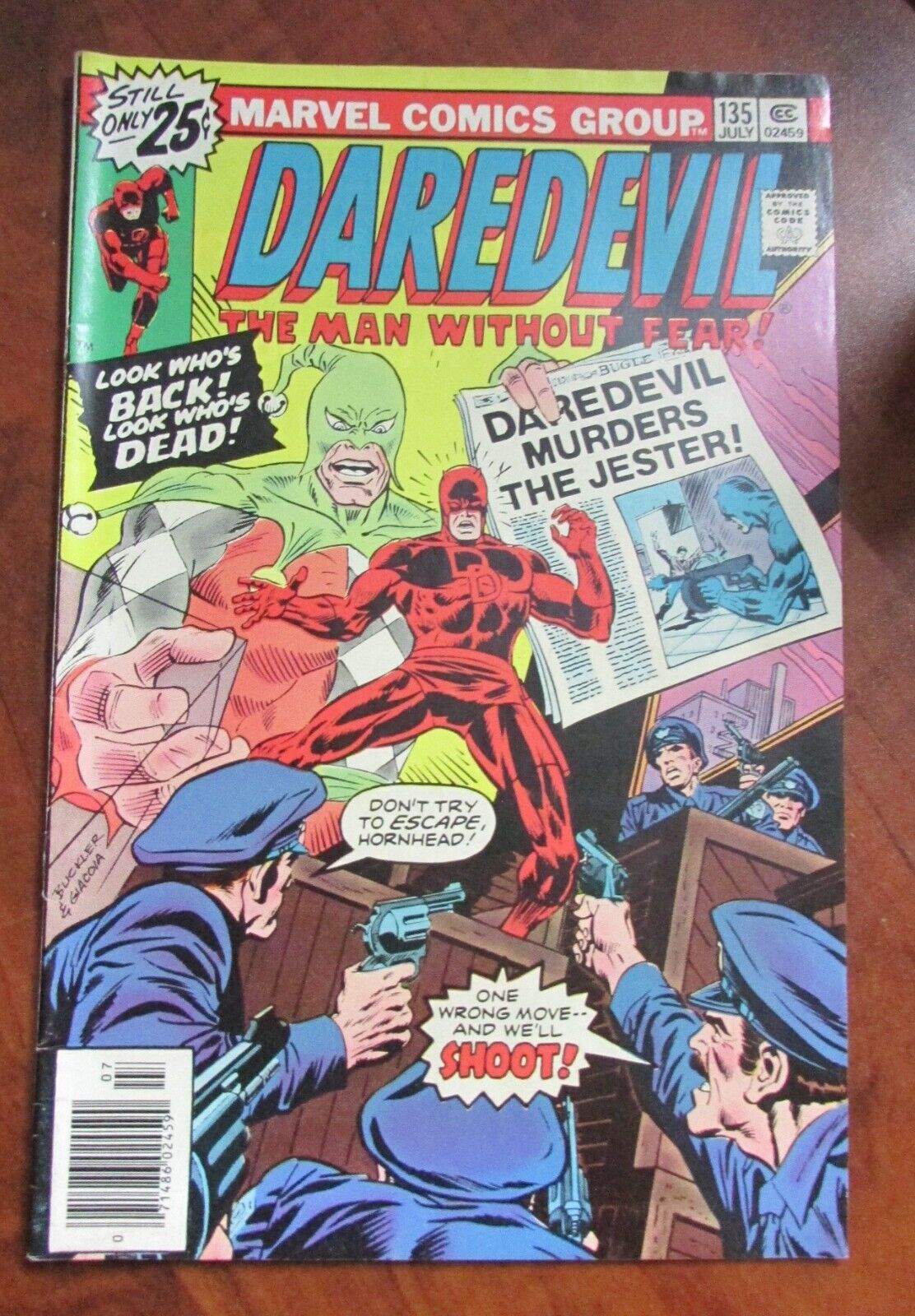 Vintage Daredevil Man Without Fear Marvel Comics Comic Book July 1976