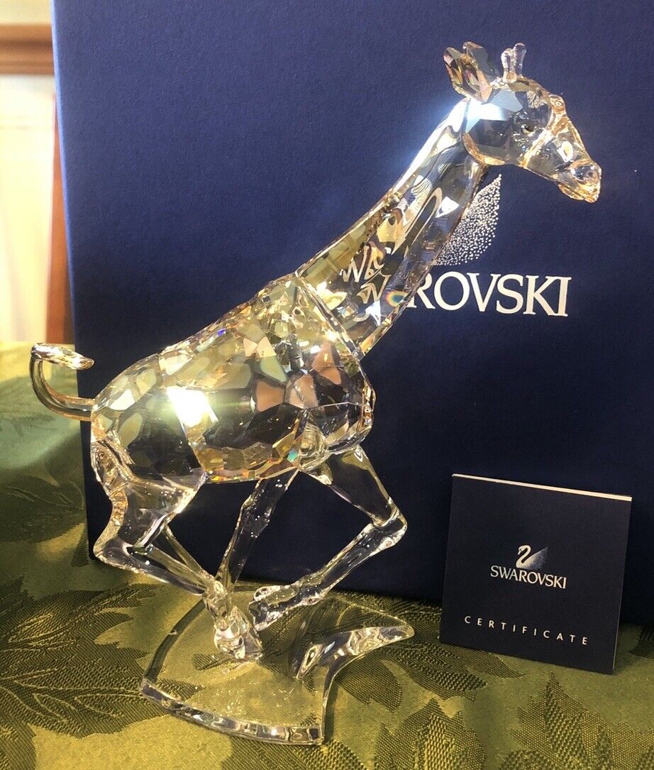 Swarovski Crystal 9100 000 103 Giraffe 2008 Colored 935896 In Box With Cert