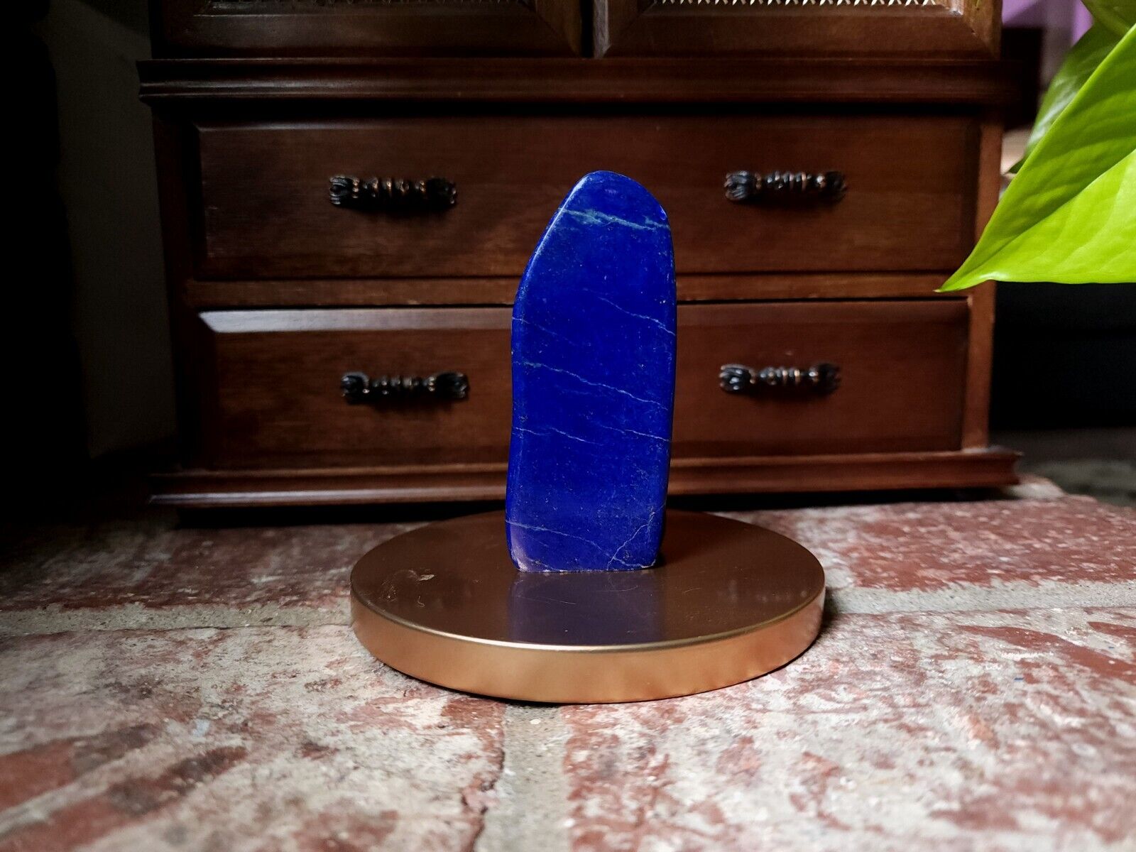 Natural Polished Lapis Lazuli High Quality Freeform Crystal 201g