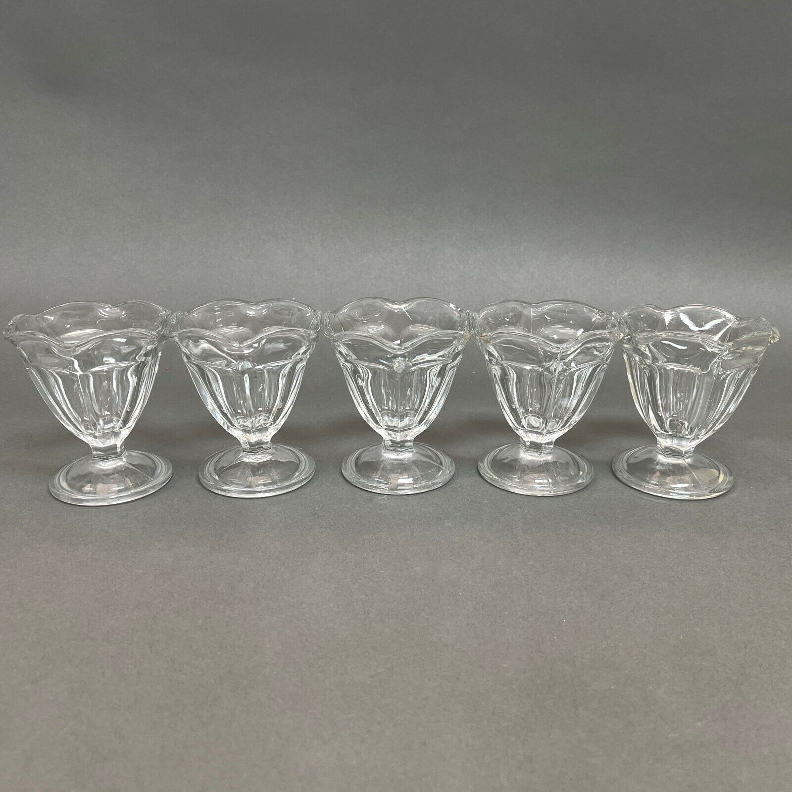 Anchor Hocking Low Sherbert Clear Glasses 4\