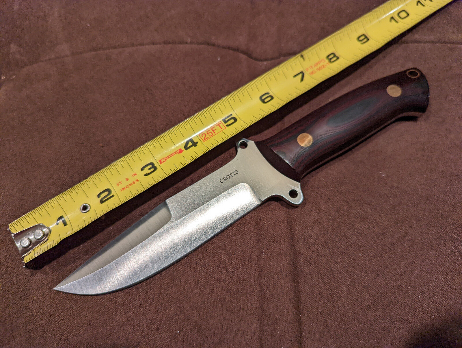 Dan Crotts Knife Chute Bob Dozier Knife Maker D2 Steel