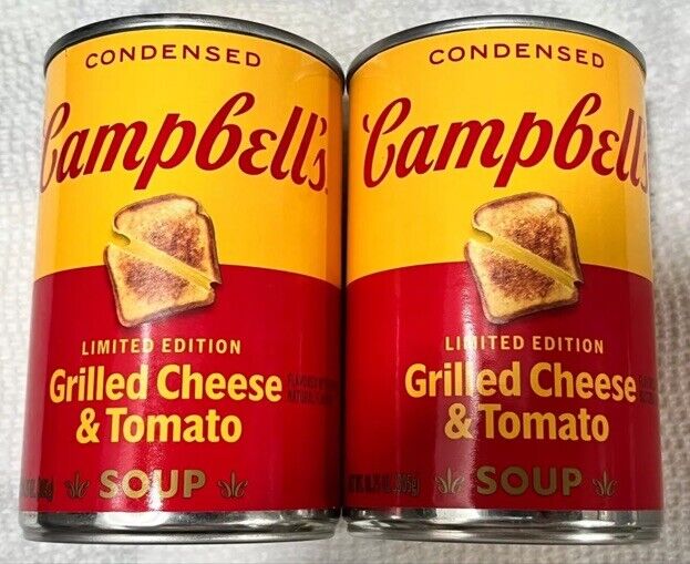 Campbells Grilled Cheese & Tomato Soup Limited Edition 10.75oz (Lot Of 2)