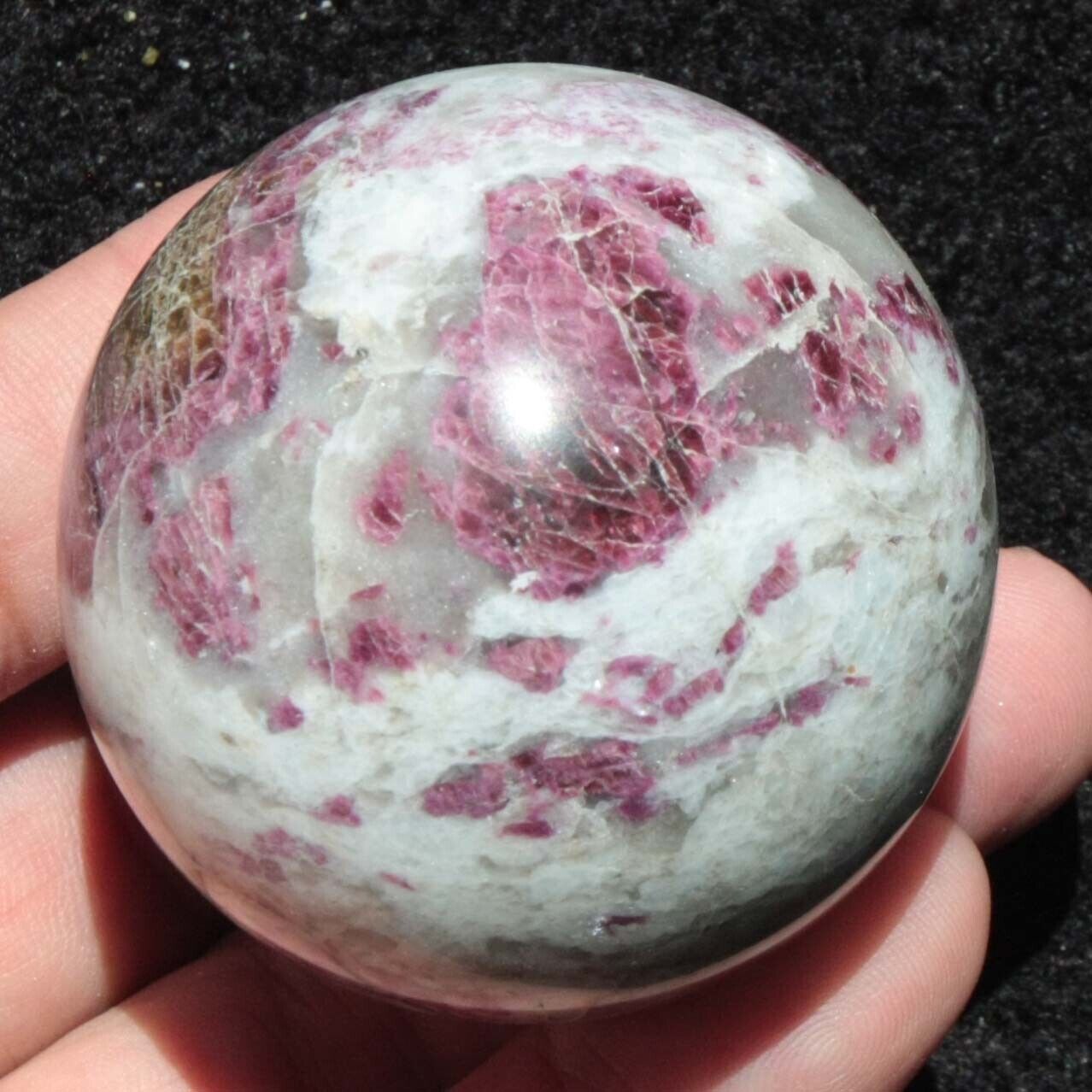 52mm Natural  Eudialyte Jasper Crystal Gemstone Sphere Ball 