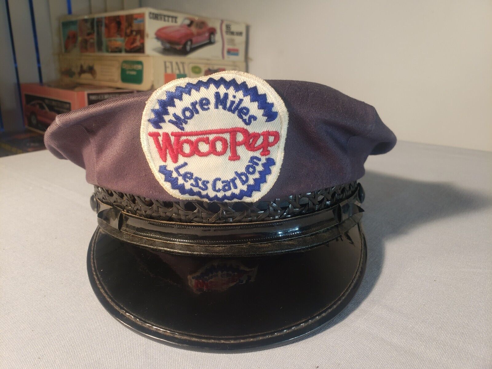 Old Original 7-1/8 WOCO PEP Gas Service Station Attendant Hat EXCELLENT SHAPE