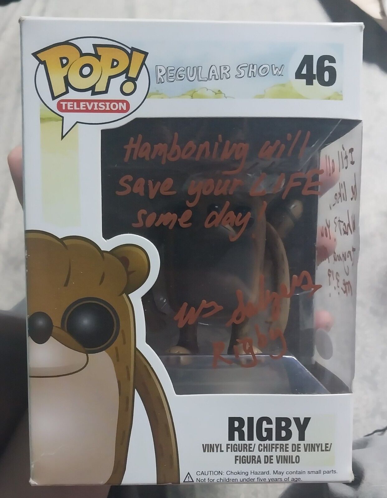SIGNED WILLIAM SALYERS RIGBY 46 FUNKO POP (GREAT CONDITION) (FREE SHIPPING)