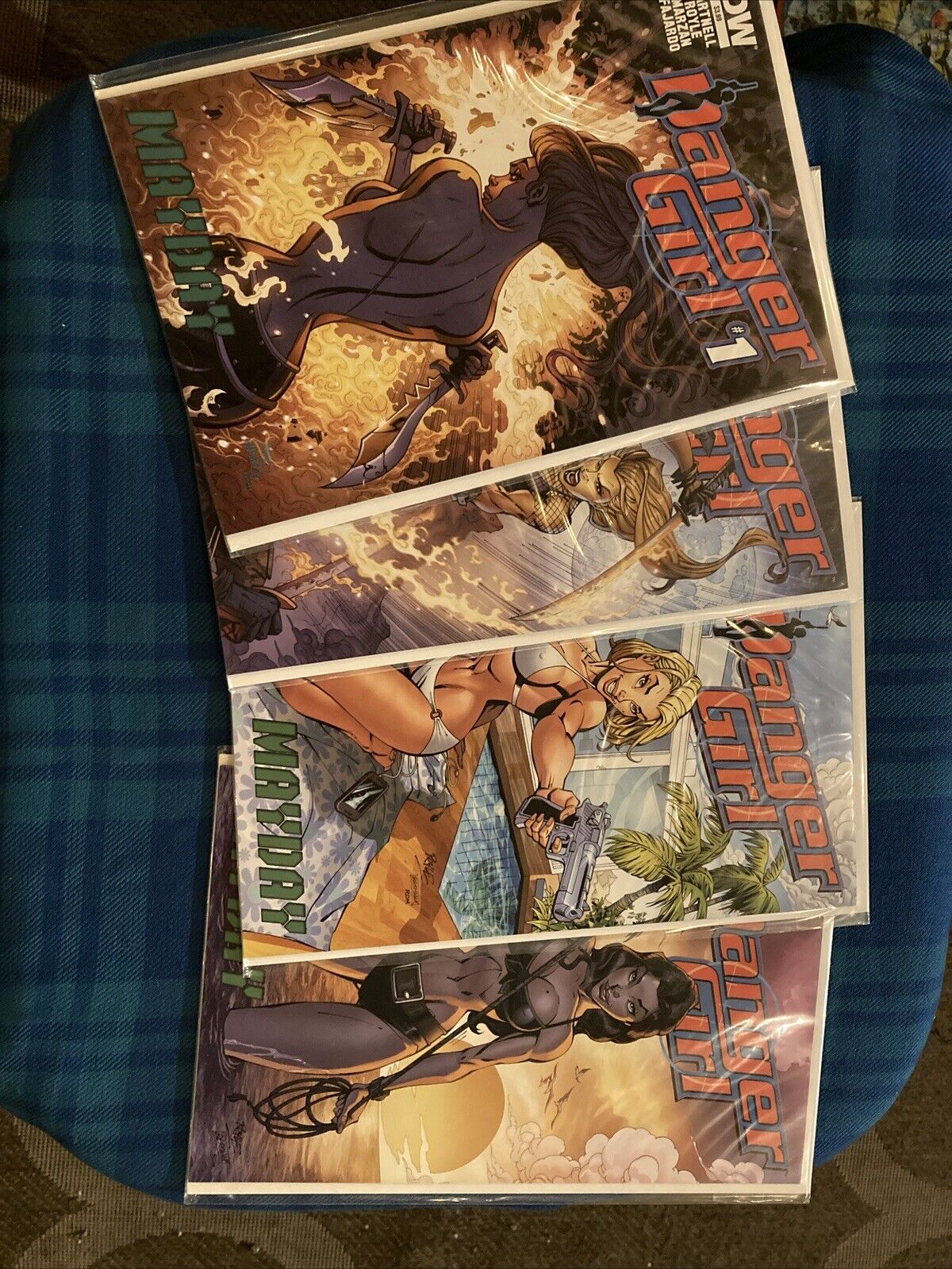 Danger Girl Mayday #1-4 Complete Run - Books 3 & 4 both Sub Cover Variant