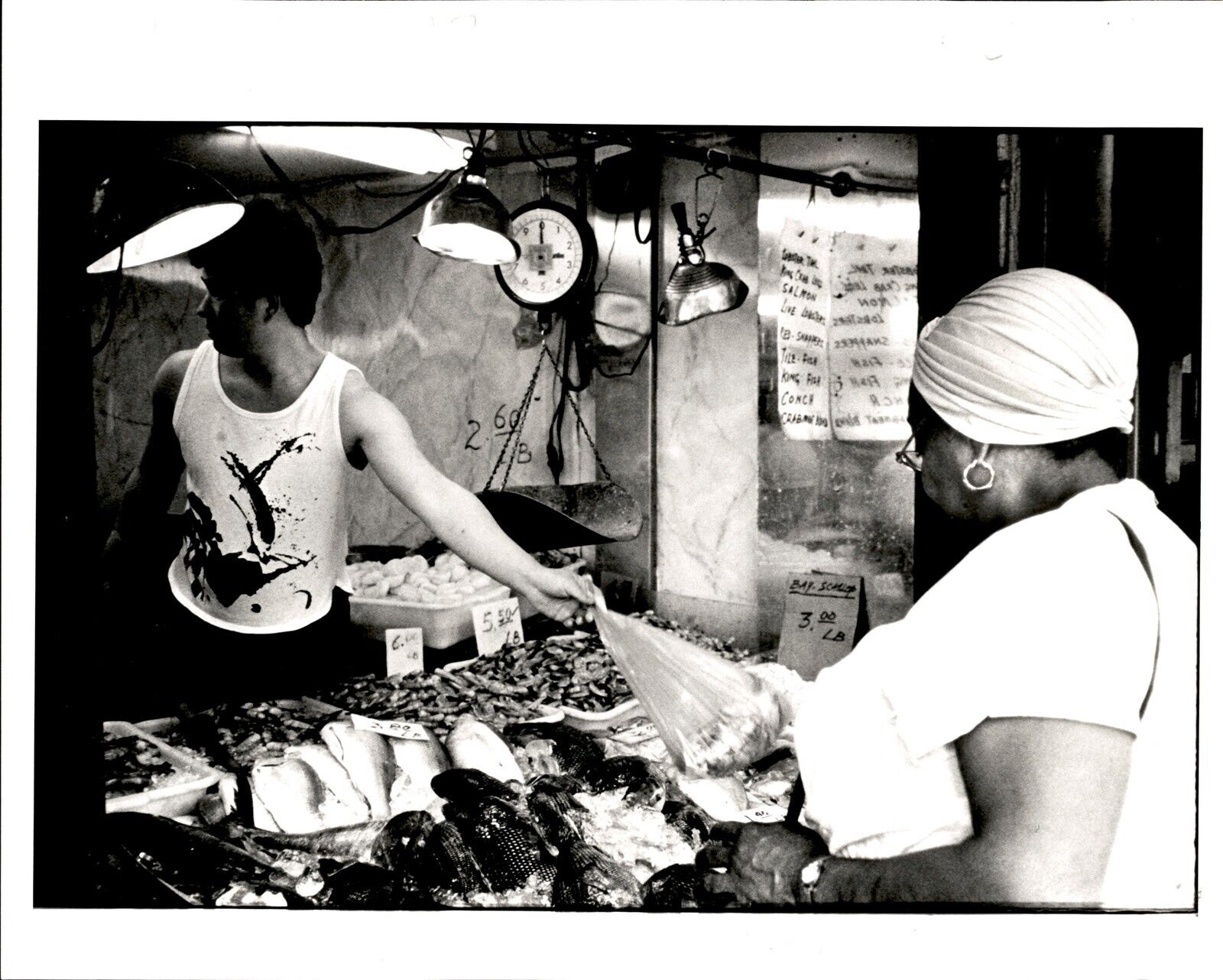 LG10 1988 Original Wayne Johnson Photo NEW YORK CITY CHINATOWN Small Asian Shops
