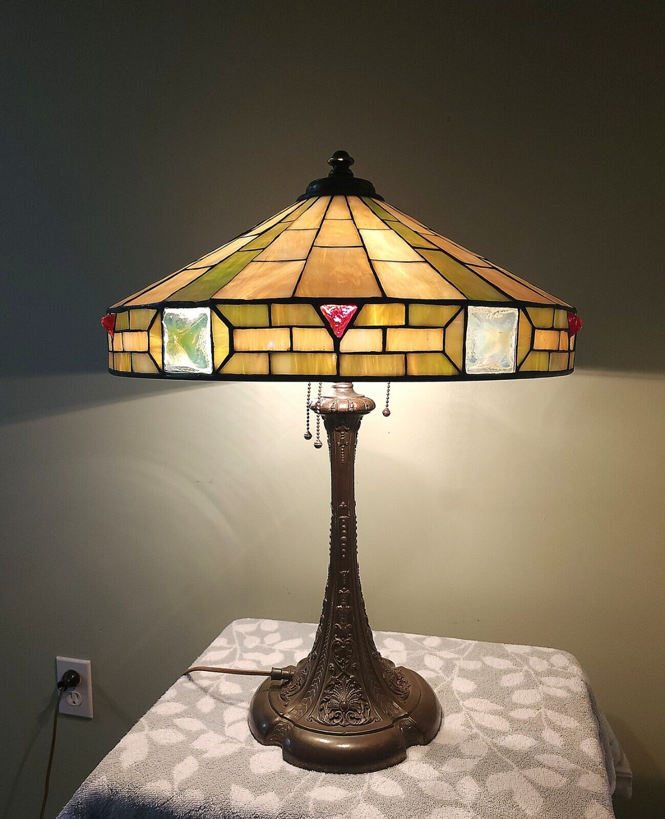 Wilkinson Mosaic Jeweled Shade Table Lamp 
