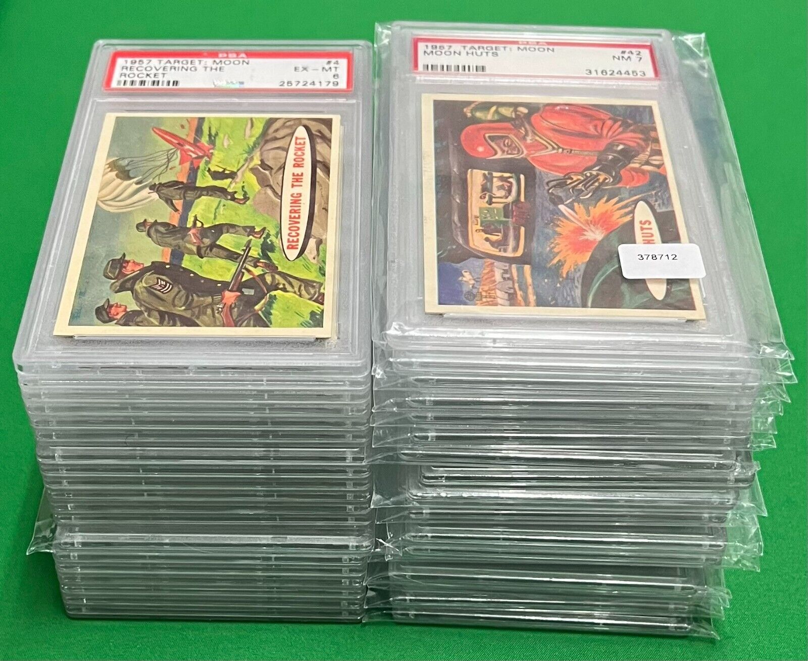 1957 Target: Moon (37) PSA Graded Card Lot Space *$2700+ Comps* HUGE Collection