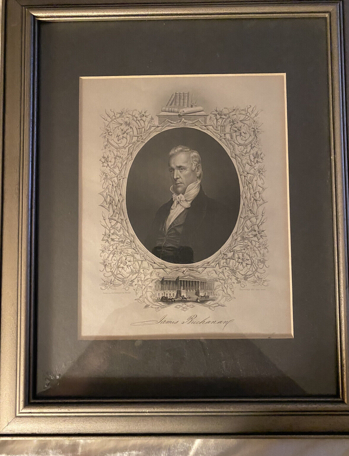 James Buchanan Print after the Matthew Brady Photograph