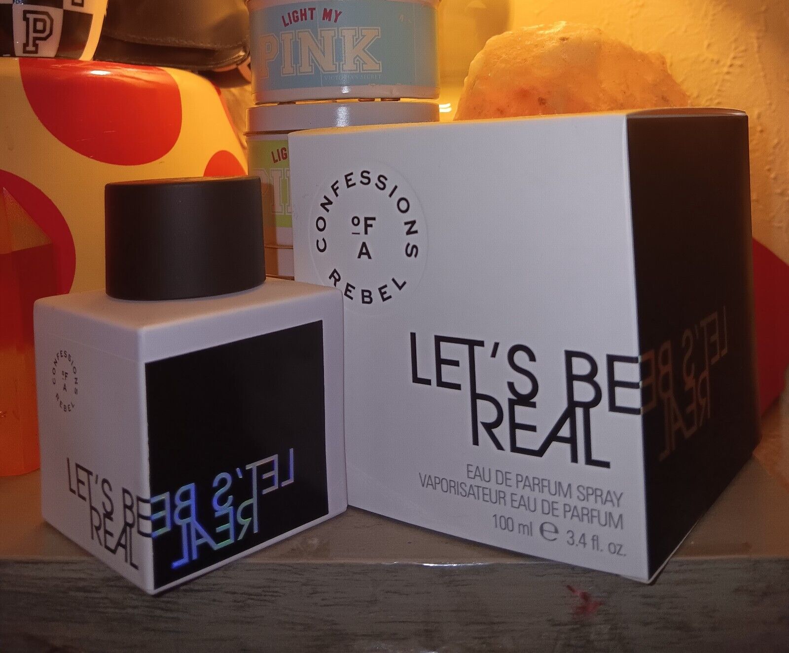 Confessions Of A Rebel Let's Be Real 3.4oz Eau De Parfum With Original Packaging
