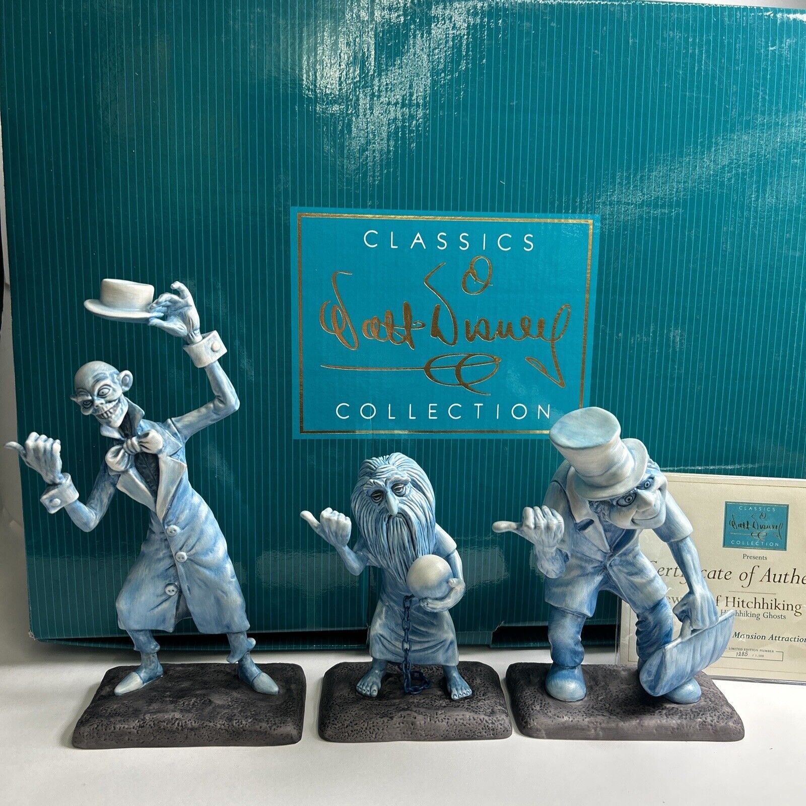WDCC “Beware Of Hitchhiking Ghosts” Haunted Mansion 1285 /1500 COA & Box Disney