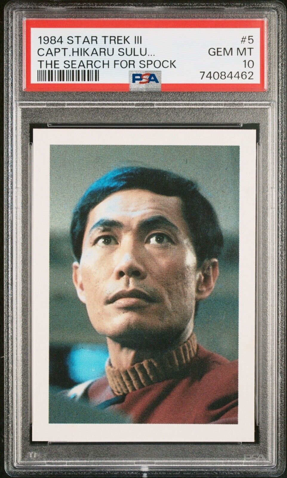 PSA 10 1984 FTCC Star Trek III Card Sulu George Takei #5 The Search For Spock