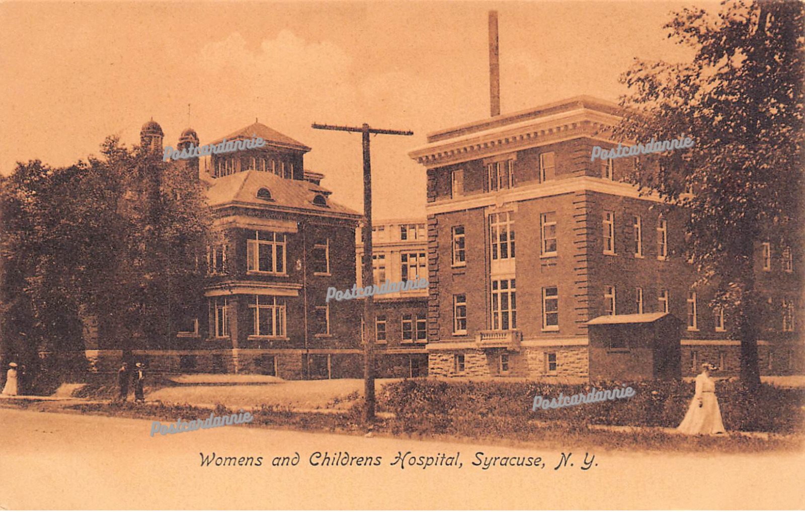 Syracuse NY Women's and Children's Hospital Maternity Ward Vtg Postcard C28