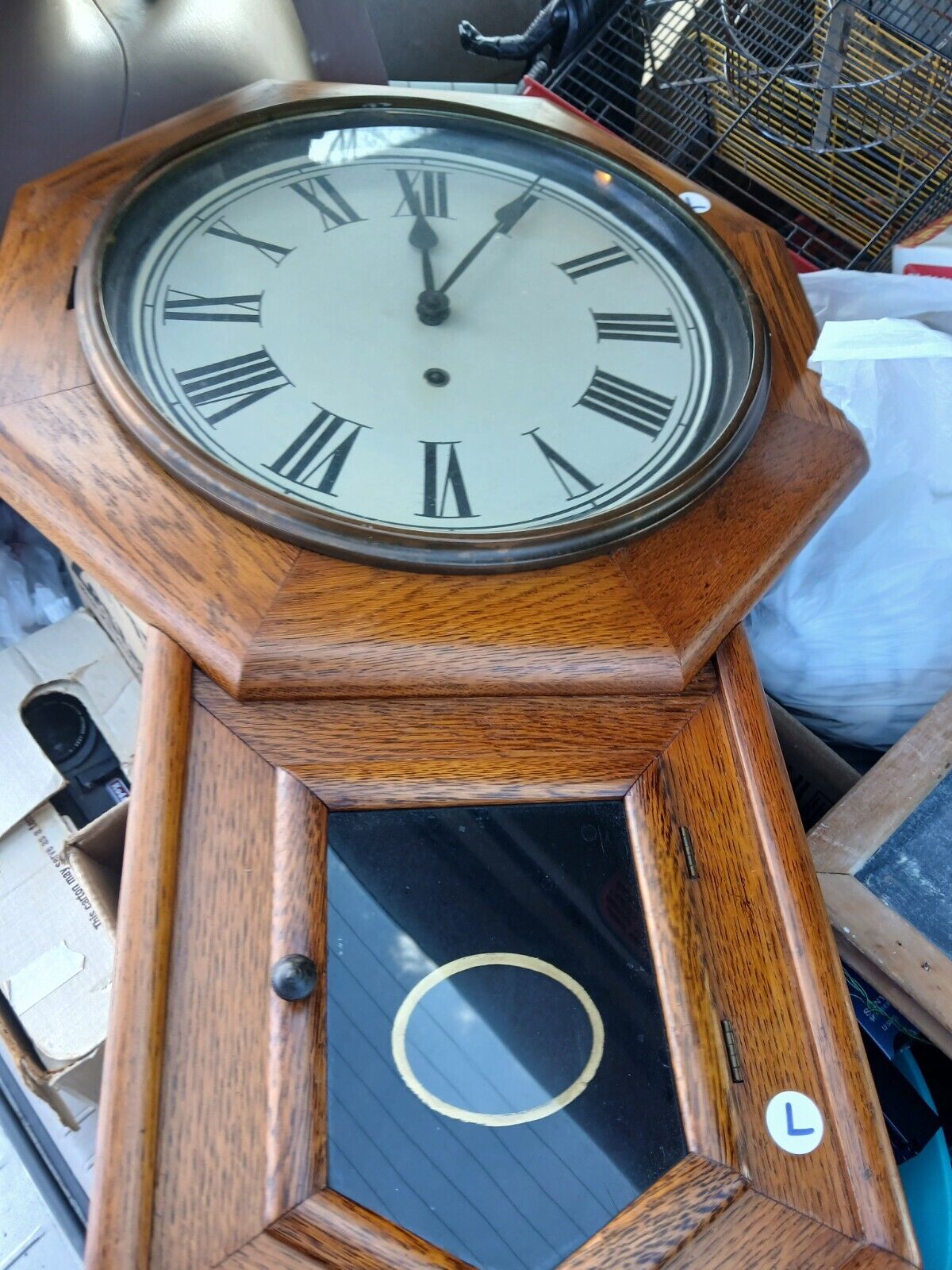 sessions wall clock/ pendulum and wind / very good condition/ 