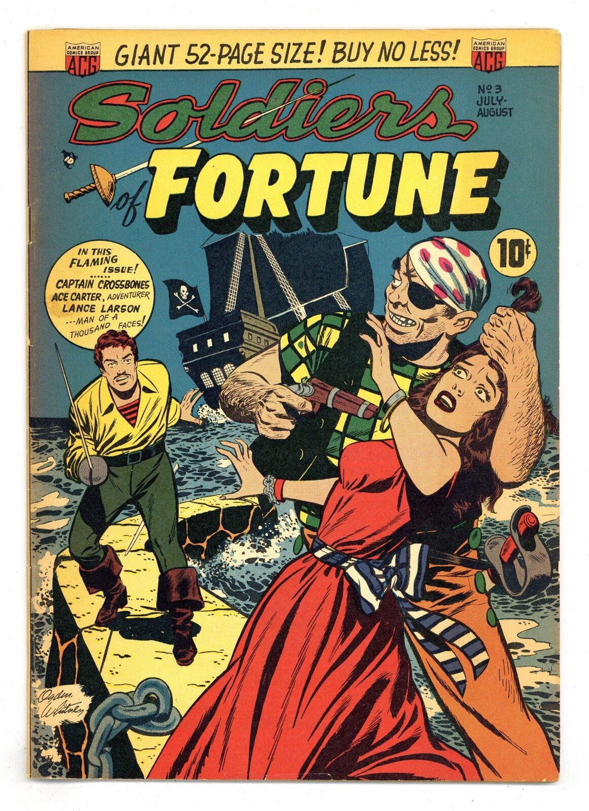 Soldiers of Fortune #3 VG- 3.5 1951