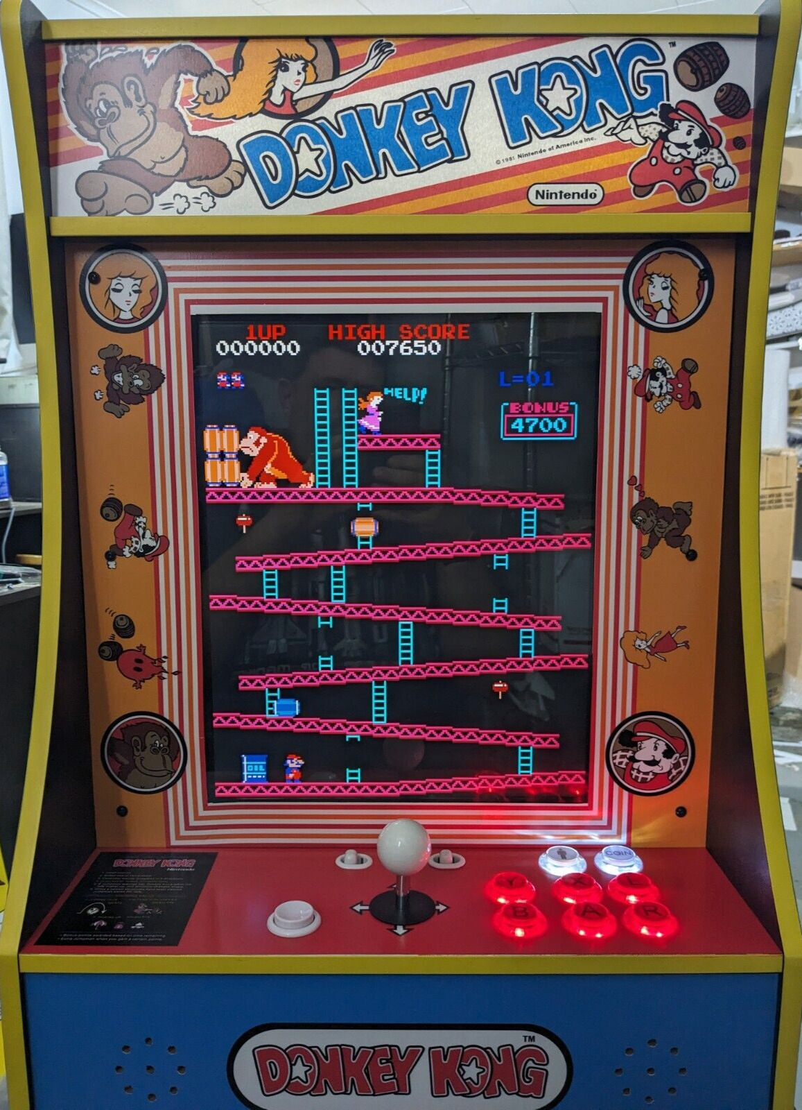 Arcade Arcade1up  Donkey Kong complete upgraded PartyCade with 19\