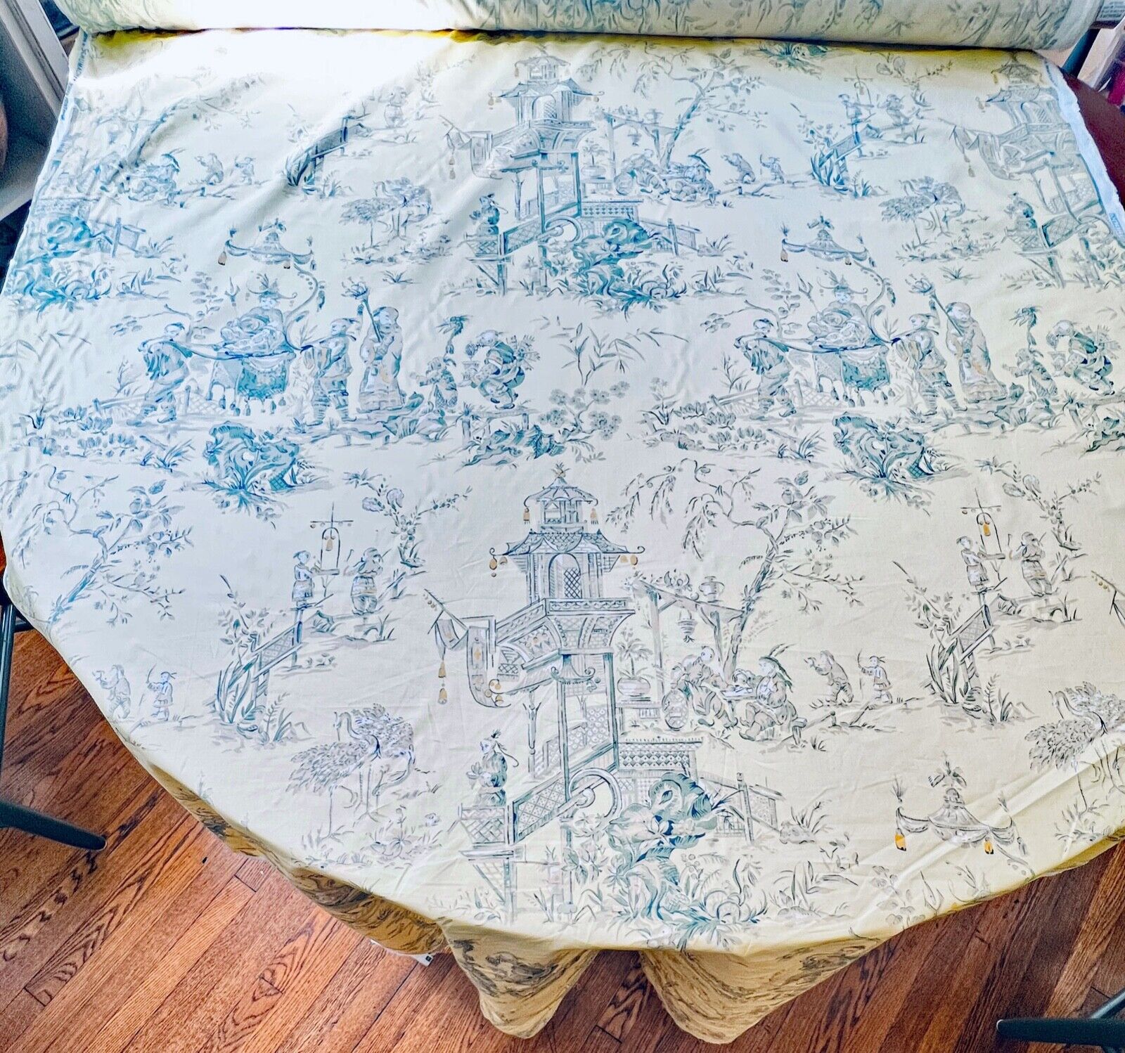 Authentic Schumacher “Chinois” Toile Screen Print Yellow NWOT BTY  XX821