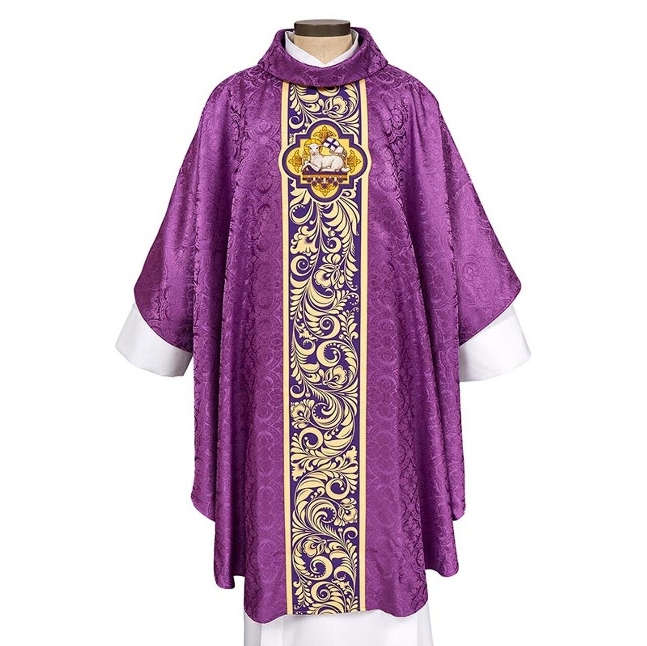 Chasuble Agnus Dei Collection Purple Church Vestment New