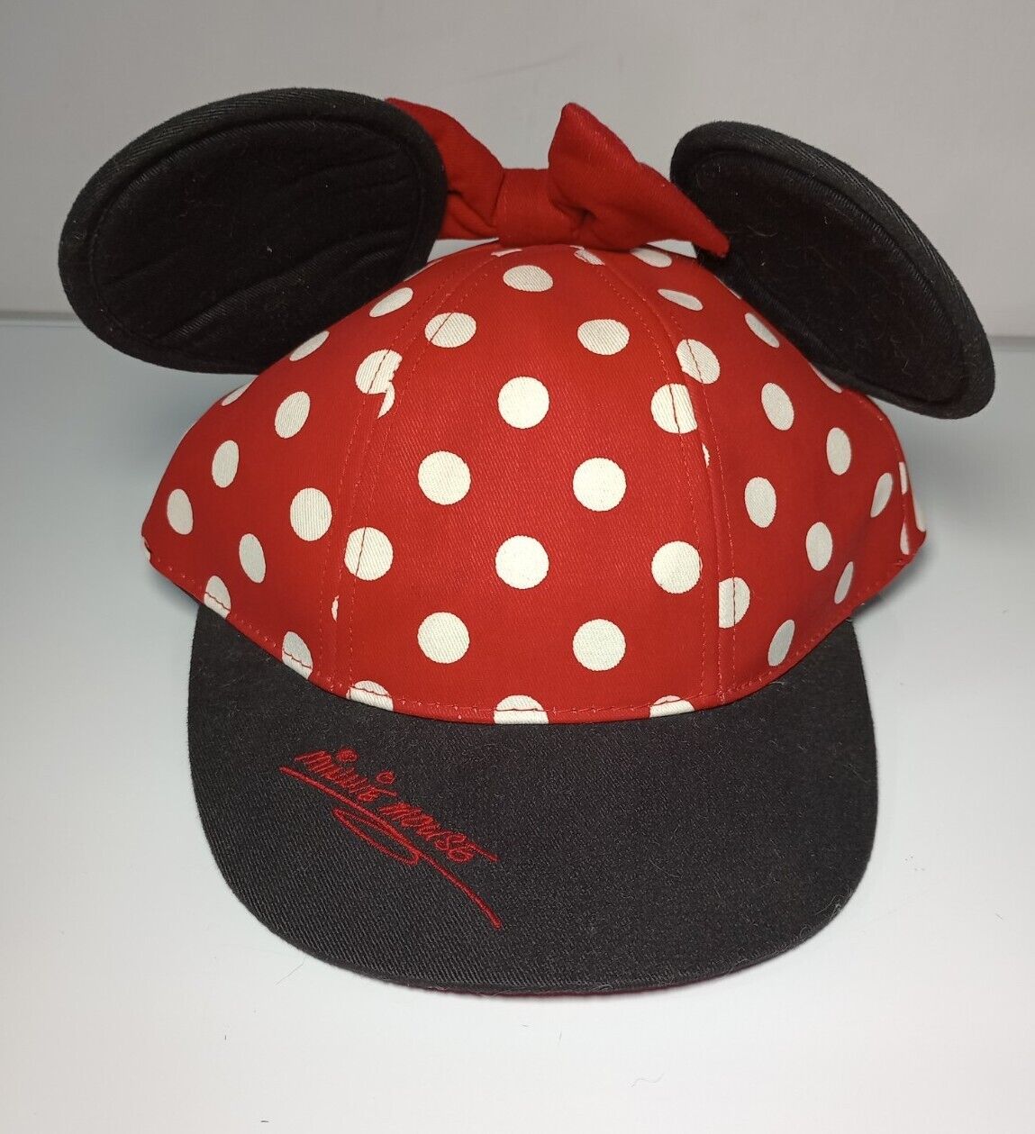 Walt Disney World Kids Minnie Mouse Ears Polka Dot Girls Baseball Hat Cap Youth.
