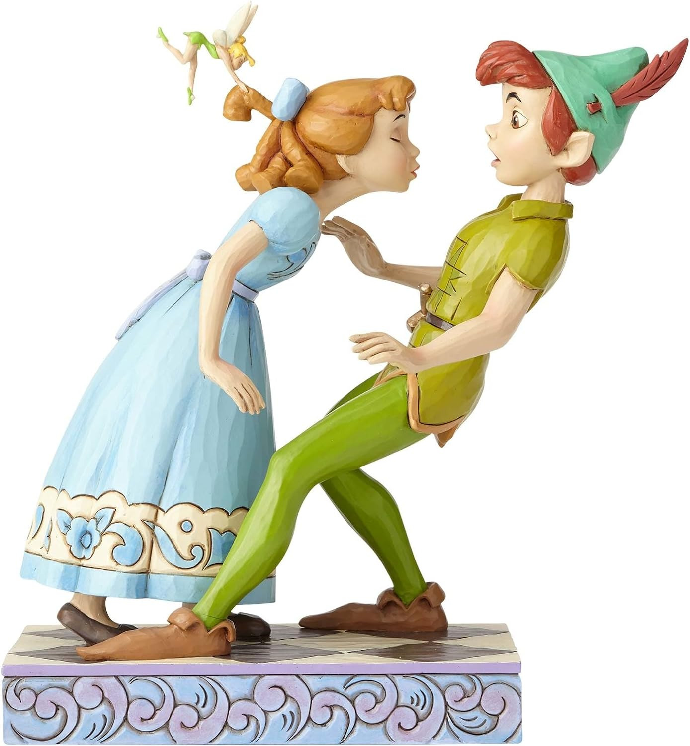 Enesco Disney Traditions 65Th Anniversary Peter Pan and Wendy Stone Resin, 7.4” 