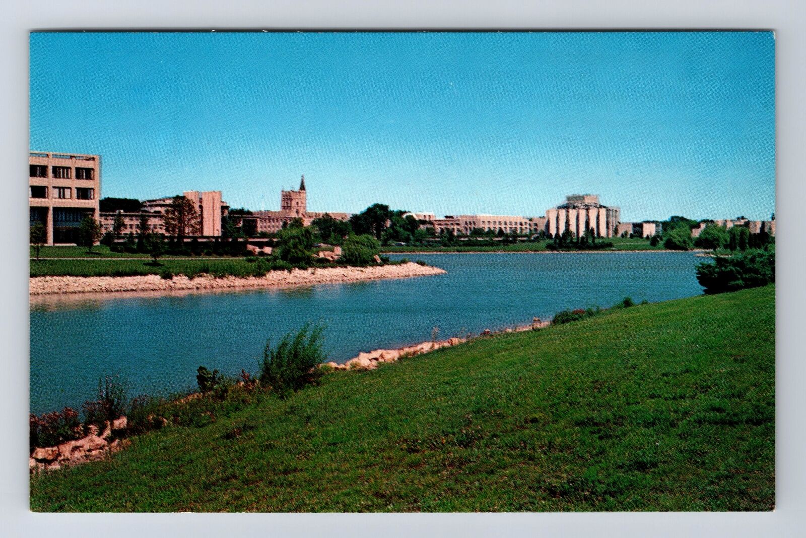 Evanston IL-Illinois, Evanston Campus Northwestern University, Vintage Postcard