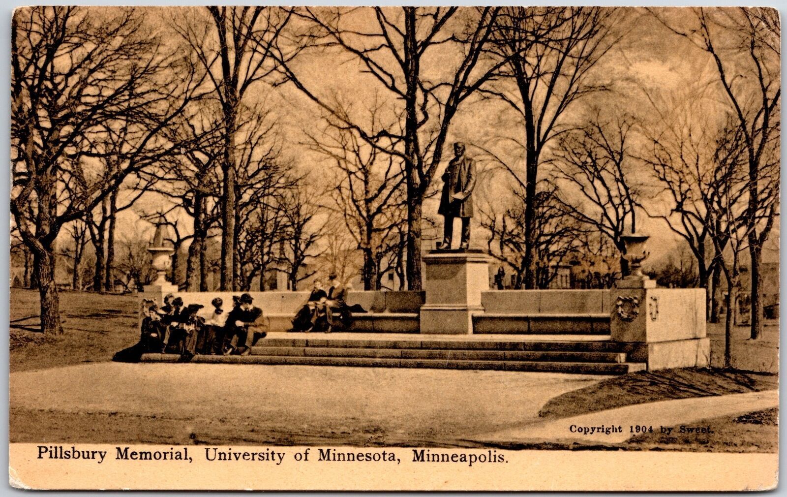 1908 Elsberry Memorial University Of Minnesota Minneapolis MN Posted Postcard