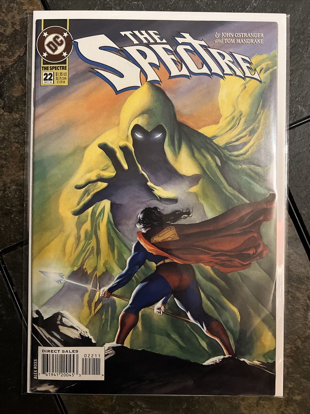The Spectre(DC-1992) #22 Key - 1ST PUBLISHED DC ART BY ALEX ROSS