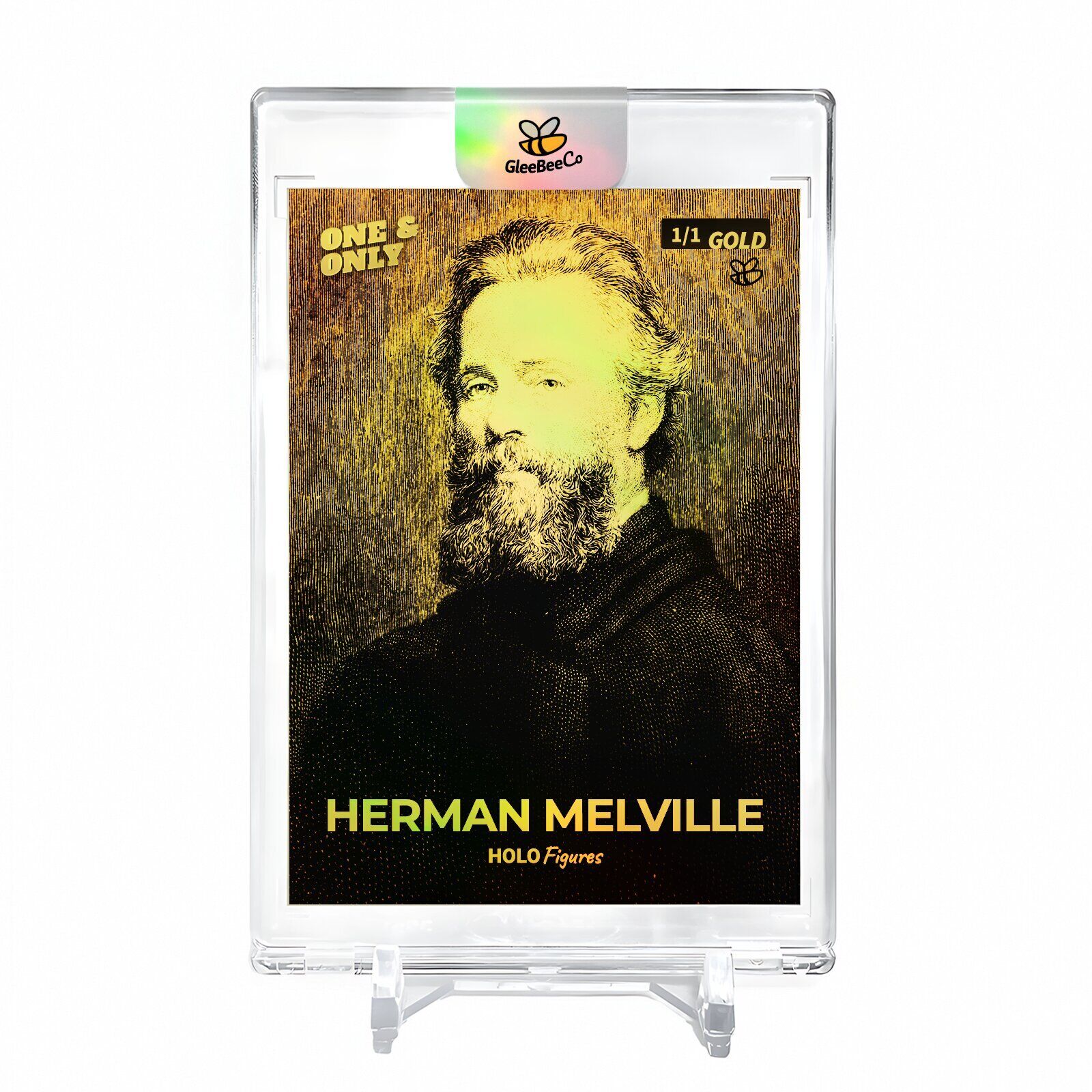HERMAN MELVILLE Author of Moby Dick Holo Gold Card 2023 GleeBeeCo #HA1B-G 1/1