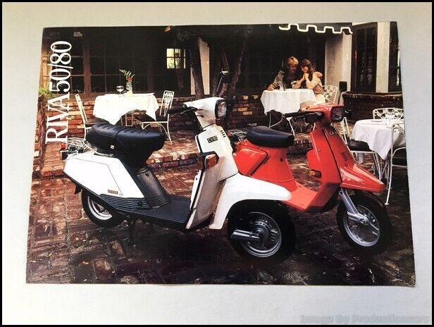 1983 Yamaha Riva 50 80 Scooter Motorcycle Bike Original Sales Brochure Catalog