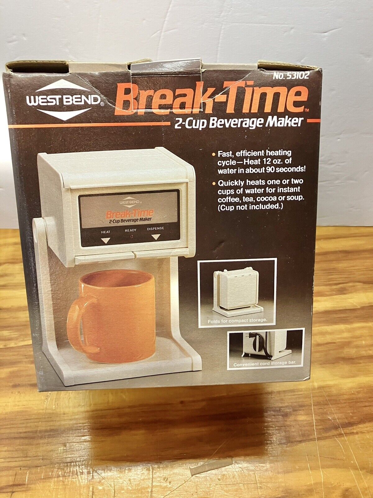 Vintage Westend Break-Time 2 Cup Beverage Maker | 1980s Kitchen Coffee Tea Maker