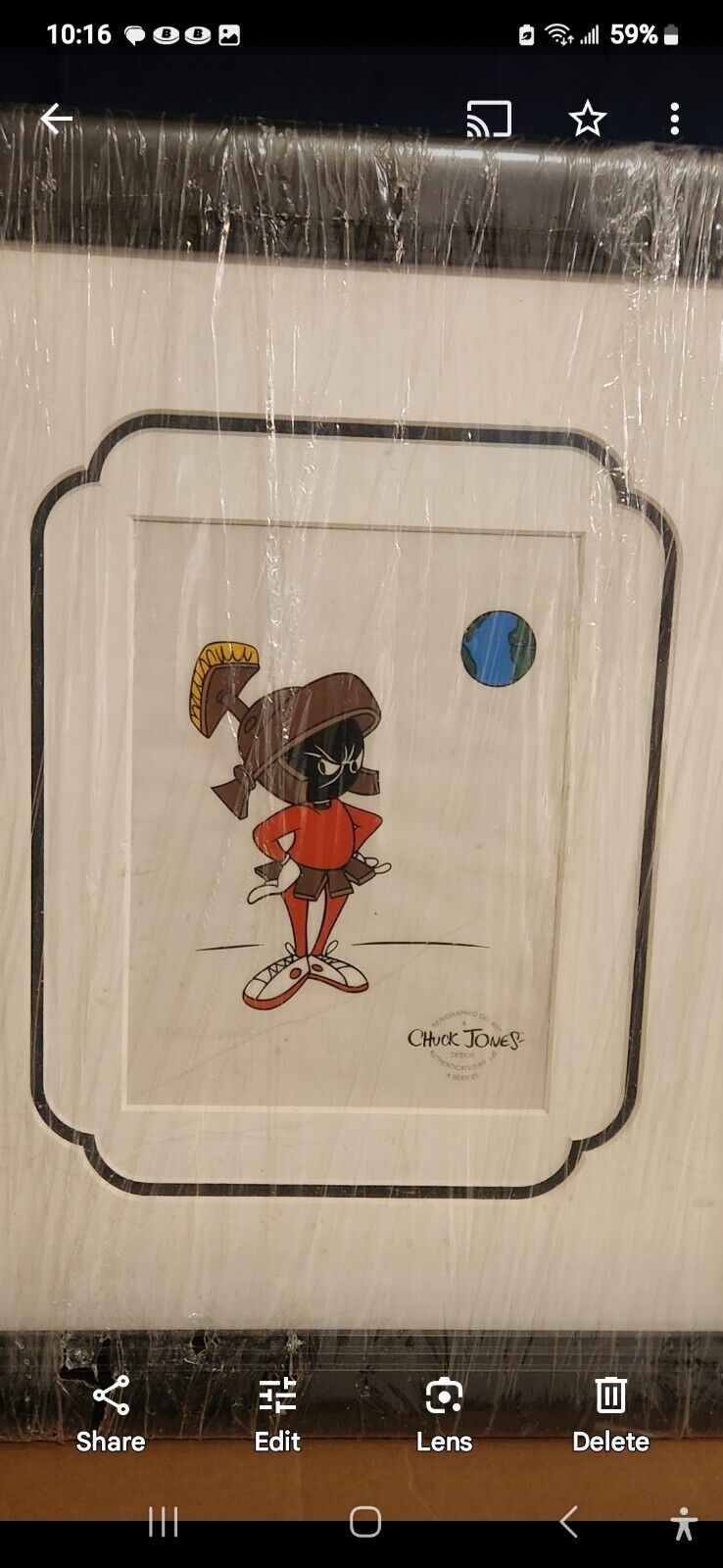 Chuck Jones Marvin The Martian Drawing In Frame 
