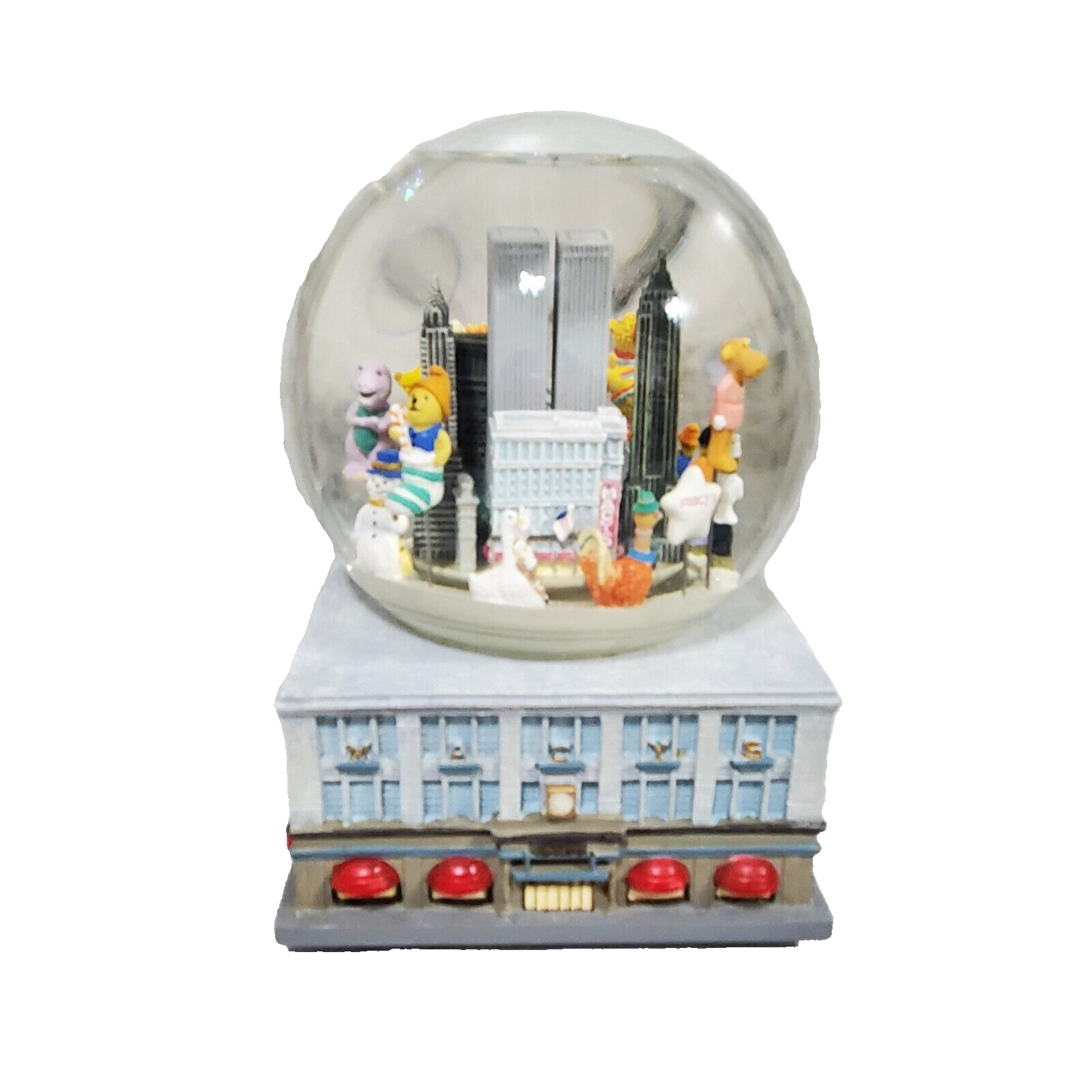 Macy’s Thanksgiving Day Parade World Trade Centers Musical Water Snow Globe