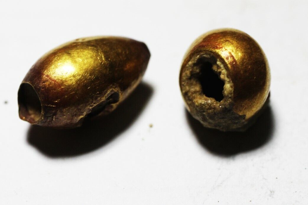 ZURQIEH - AS24252- ANCIENT ROMAN GOLD BEADS. HOLLOW WITH FILLER. 100 - 200 A.D