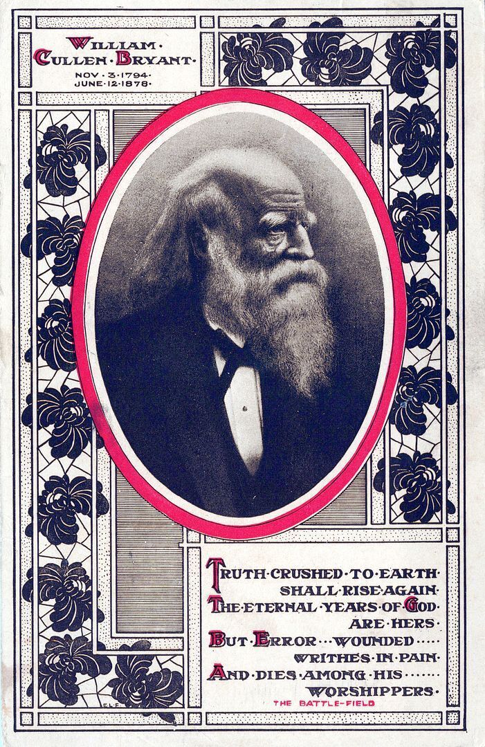 William Cullen Bryant Postcard - American Poet And Journalist - 1914